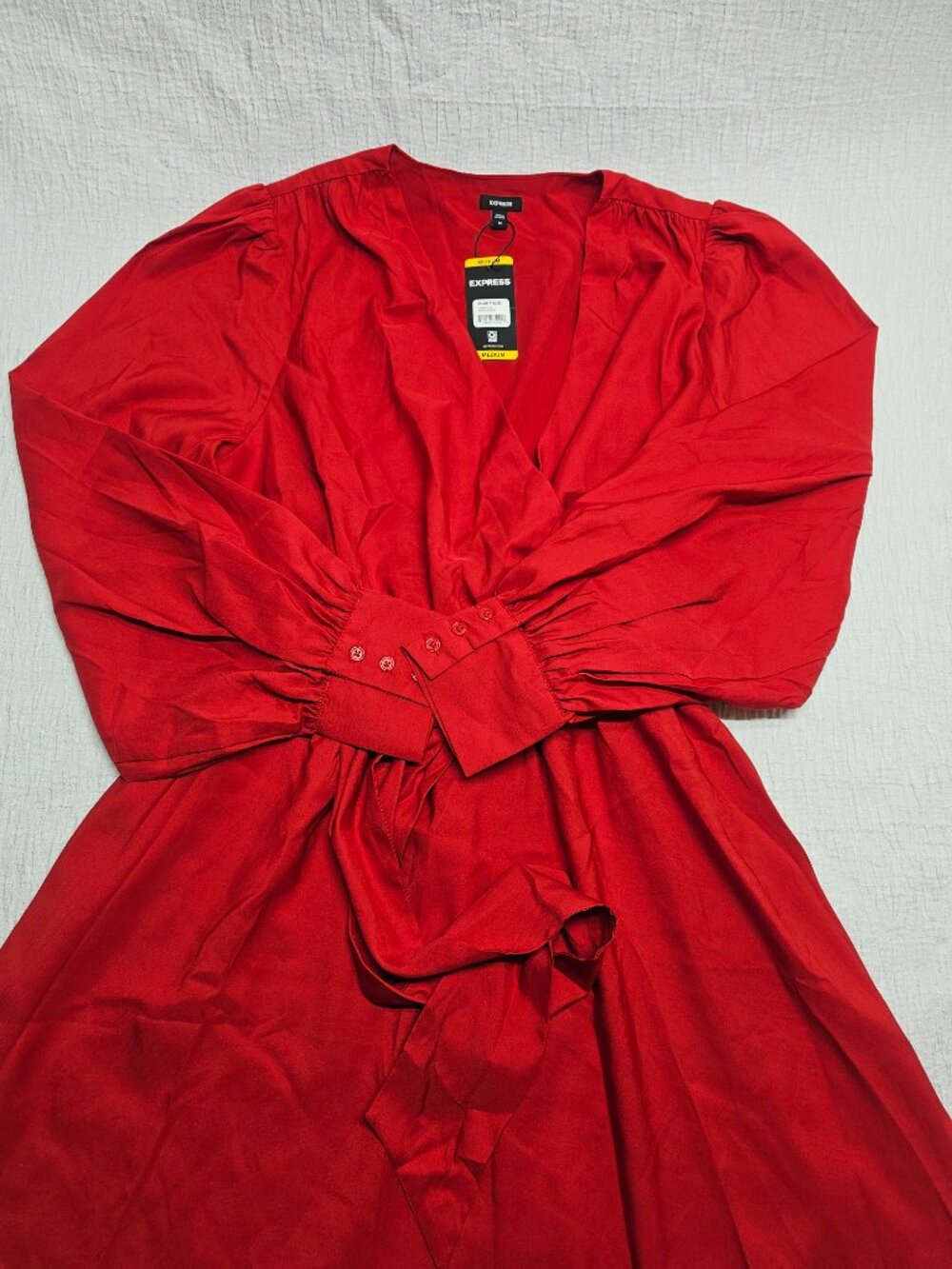 Express Women's Long Sleeve Wrap Dress Size M - Picture 7 of 8